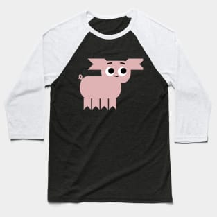 Petunia, the Pink Pig Baseball T-Shirt